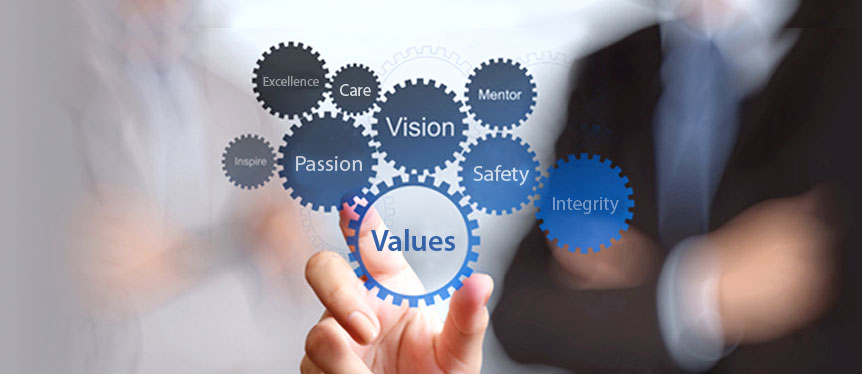 Mission, vision and values